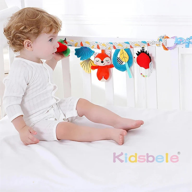 Lovely Soft Plush Crib Animal for Sensory Development