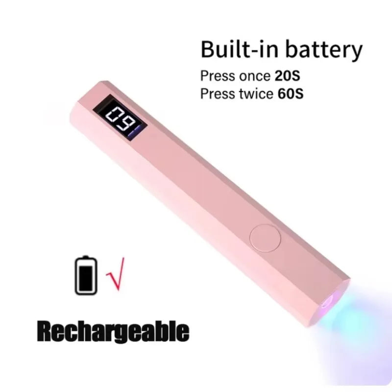 Đèn Sấy Gel Mini UV LED Cầm Tay - Sạc Nhanh USB