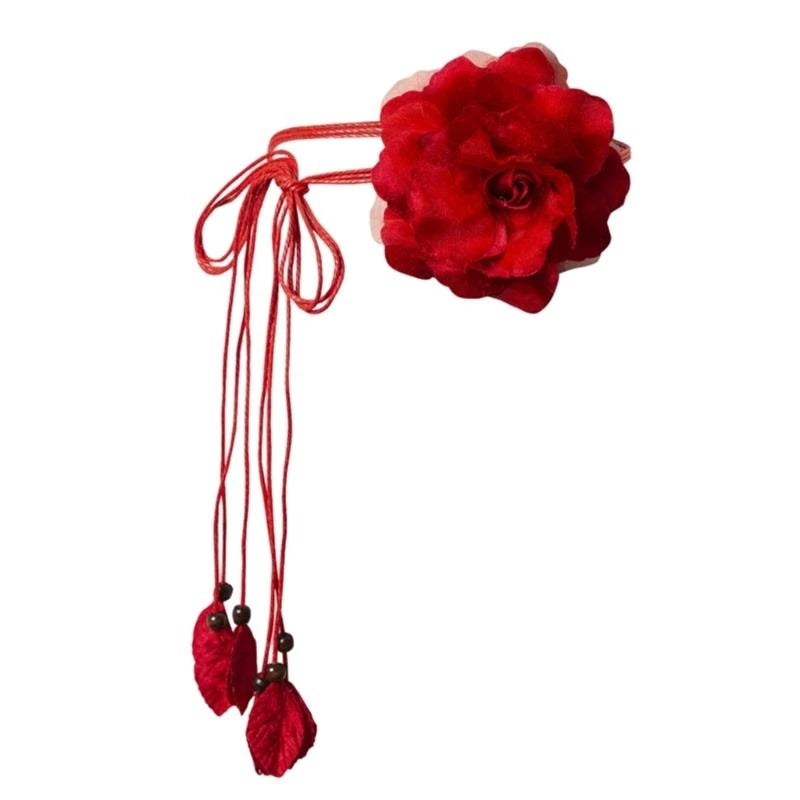 Thắt Lưng Nữ Boho Vintage Dây Thắt Hoa Vải Đẹp - Daisan Mart