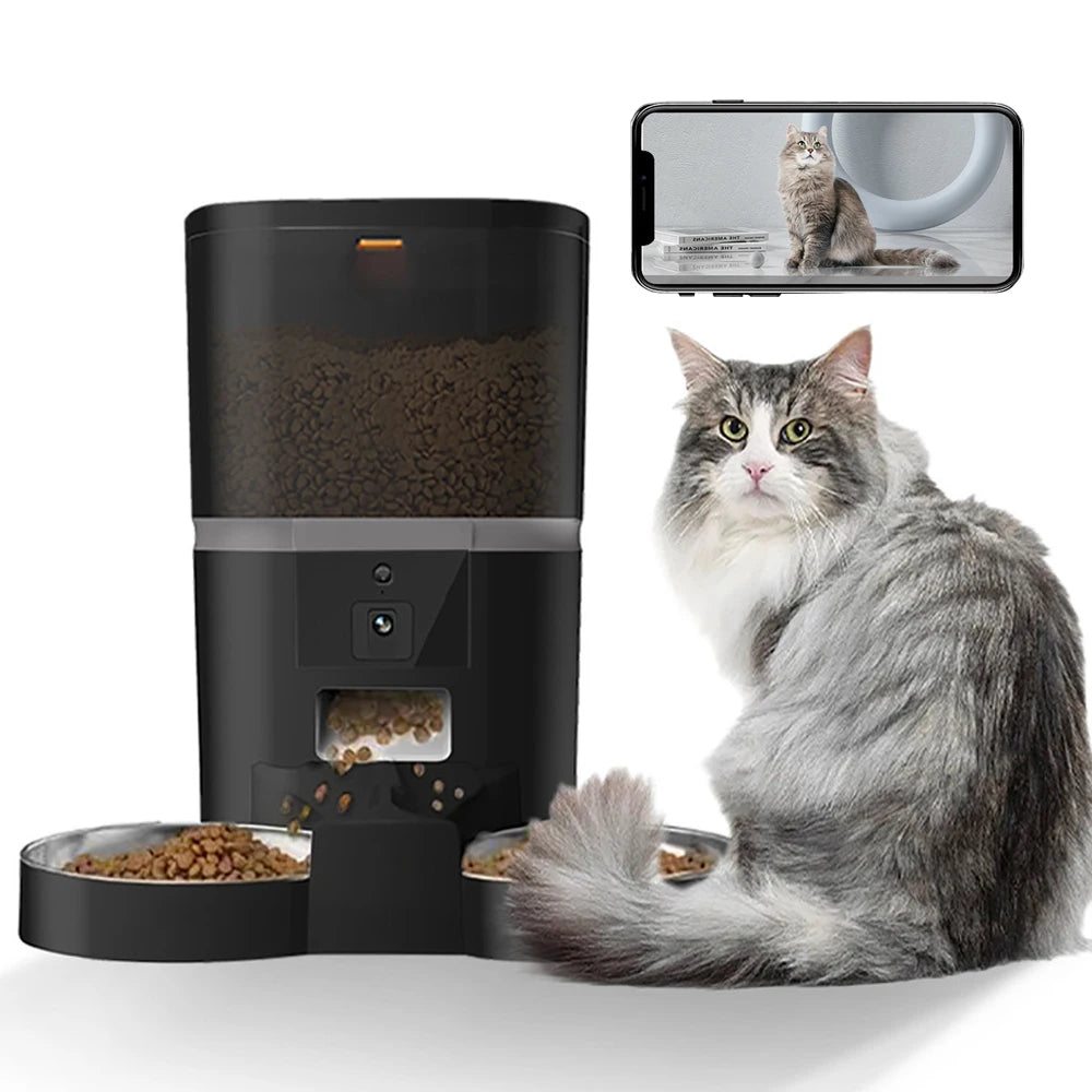 4L Automatic Pet Feeder with Camera &amp; App
