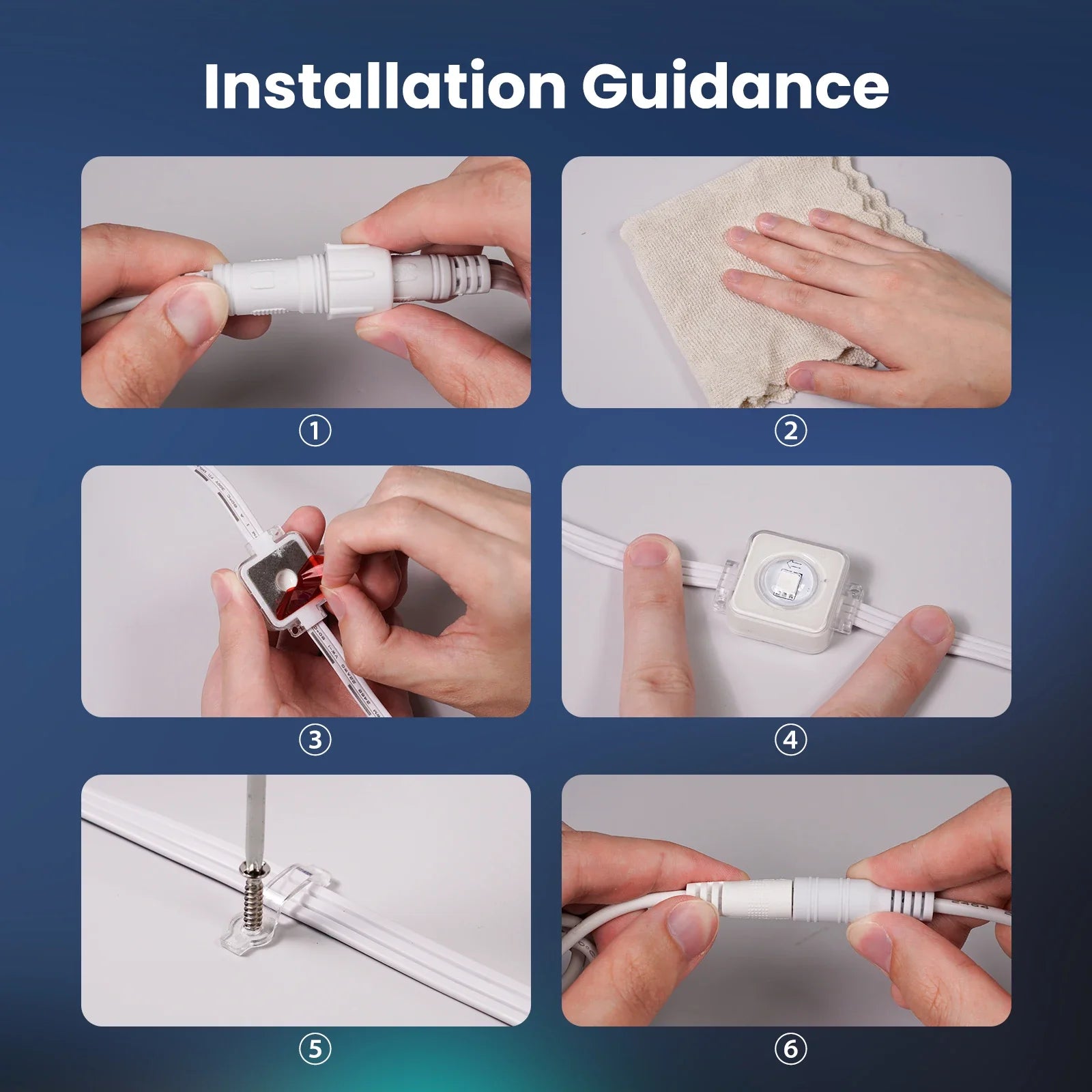 Đèn LED Thông Minh WiFi Ngoài Trời MOES Đổi Màu IP67