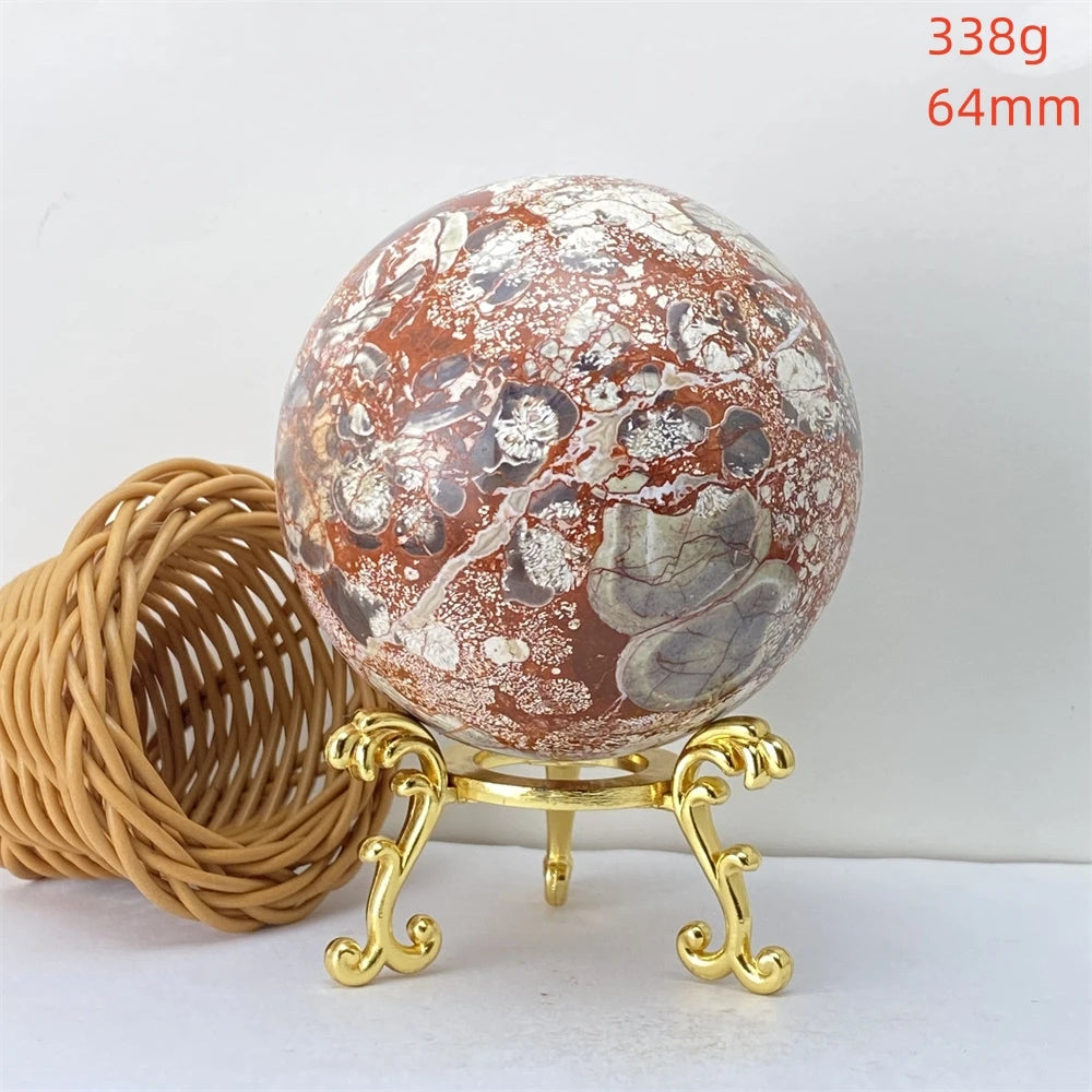 Lucky Natural Orange Quartz Ball Feng Shui