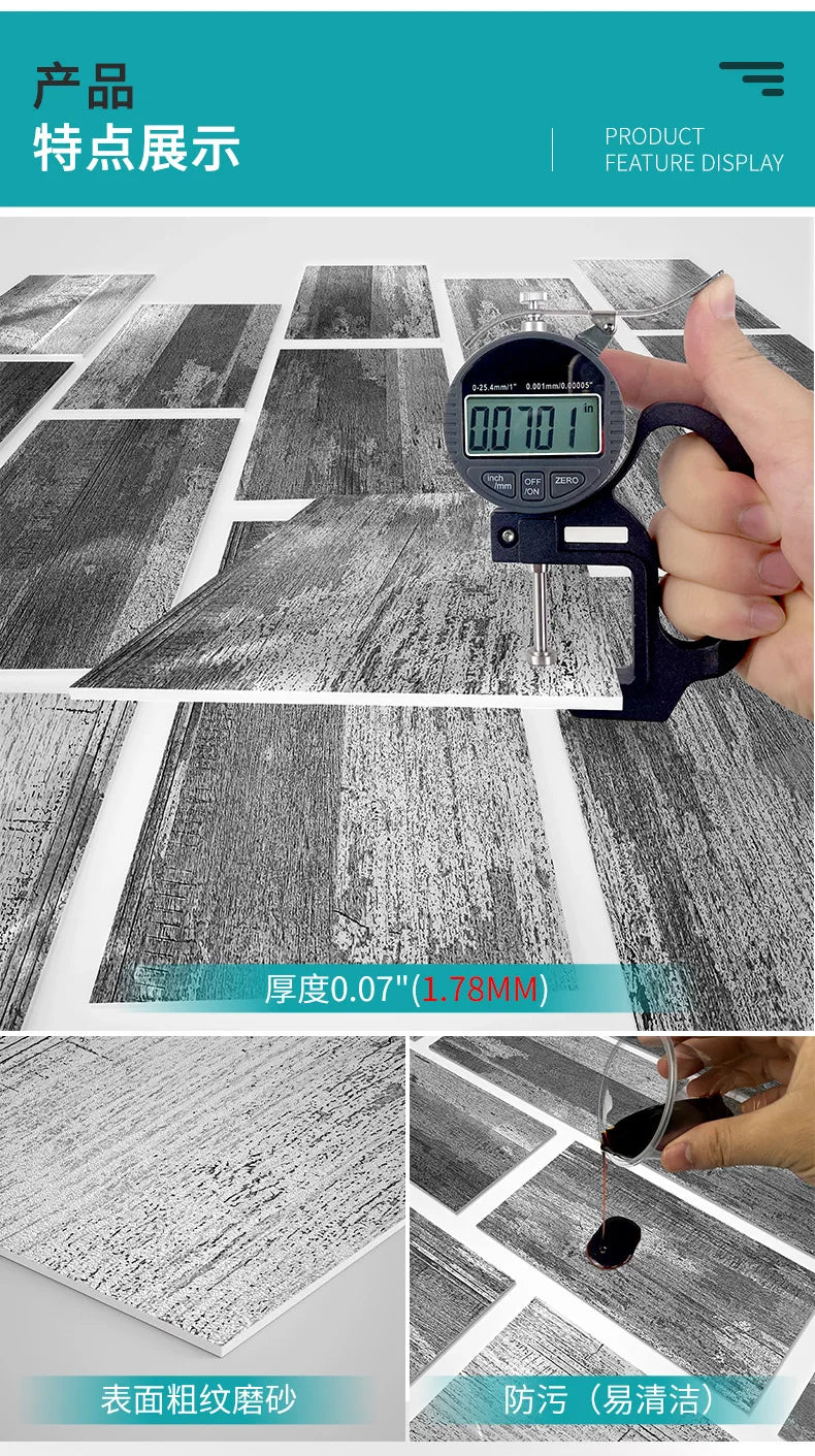 Waterproof Wall Panels - Removable Industrial Foam Decals, Moisture-Proof Matte PVC for Cafe Wall &amp; Commercial Space Decor