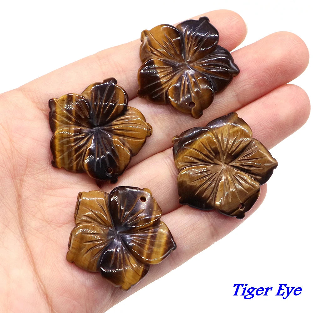 Amethyst Flower Natural Gemstone Pendant