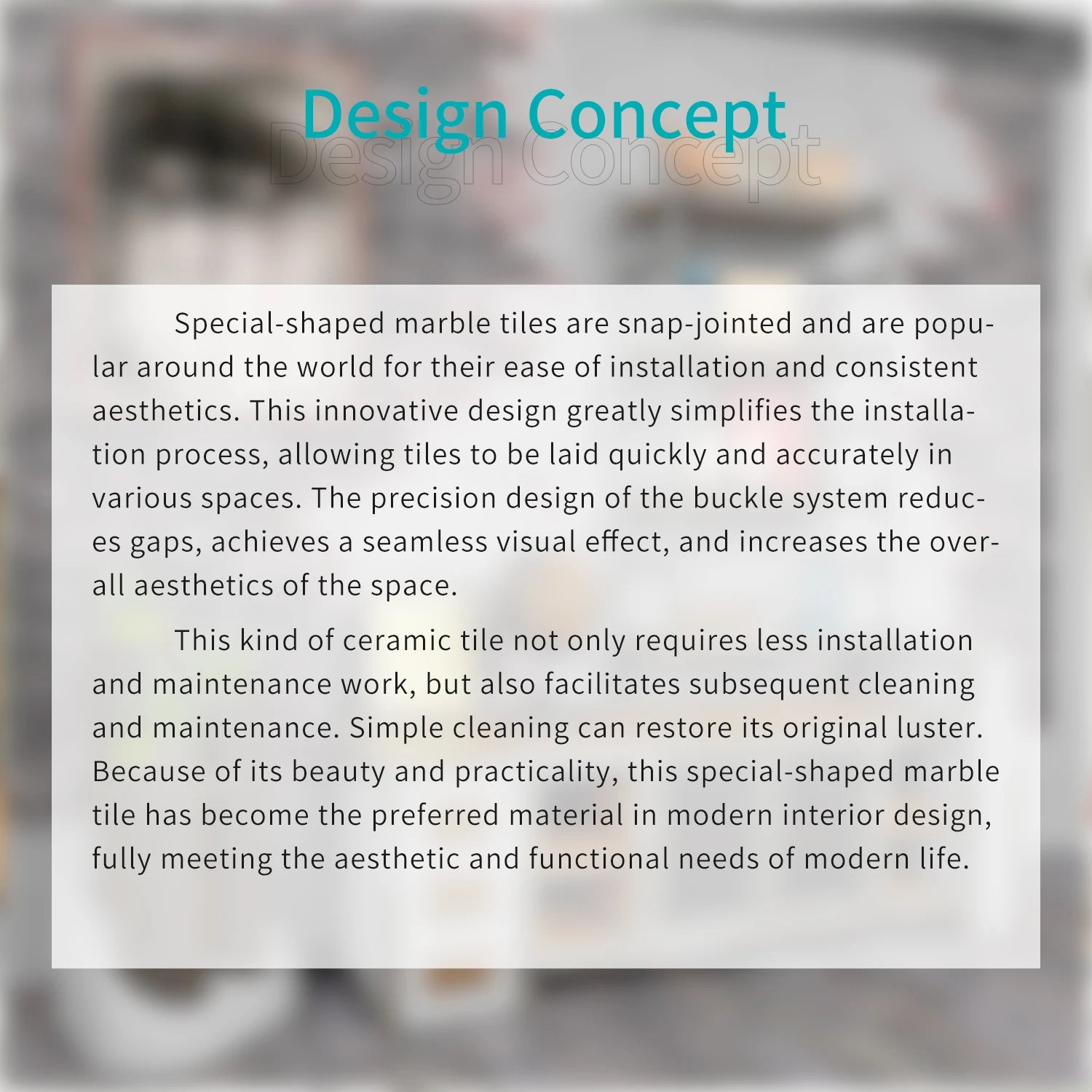 Gạch Dán Đá Cẩm Thạch Chống Thấm & Dầu Nhà Bếp