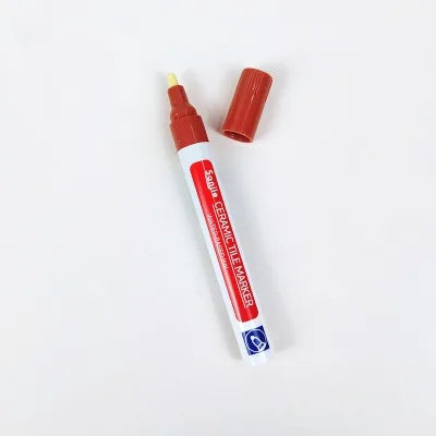 Ceramic Tile Pen Wall Grout Restorer Pen Repair Marker Grout Filler Pen for Restoring Tile Wall Floor Bathrooms Kitchen White