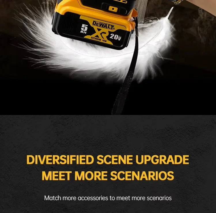 2025 Dewalt 2000RPM Cordless Electric Drill Brushless Driver Adjustable Speed ​​Impact Hand Drill Rechargeable Power Tools DCD796