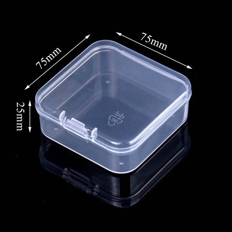 Mini Rectangular Dustproof Plastic Jewelry Box