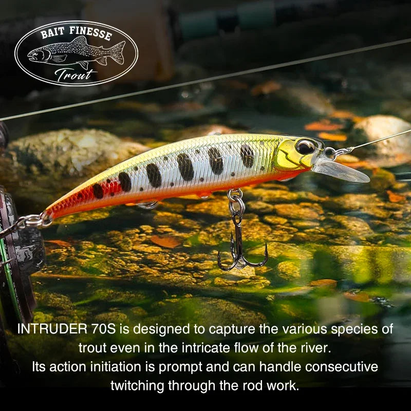 Mồi Câu TSURINOYA DW75 70mm 8.9g Cho Cá Chìm Nước Ngọt