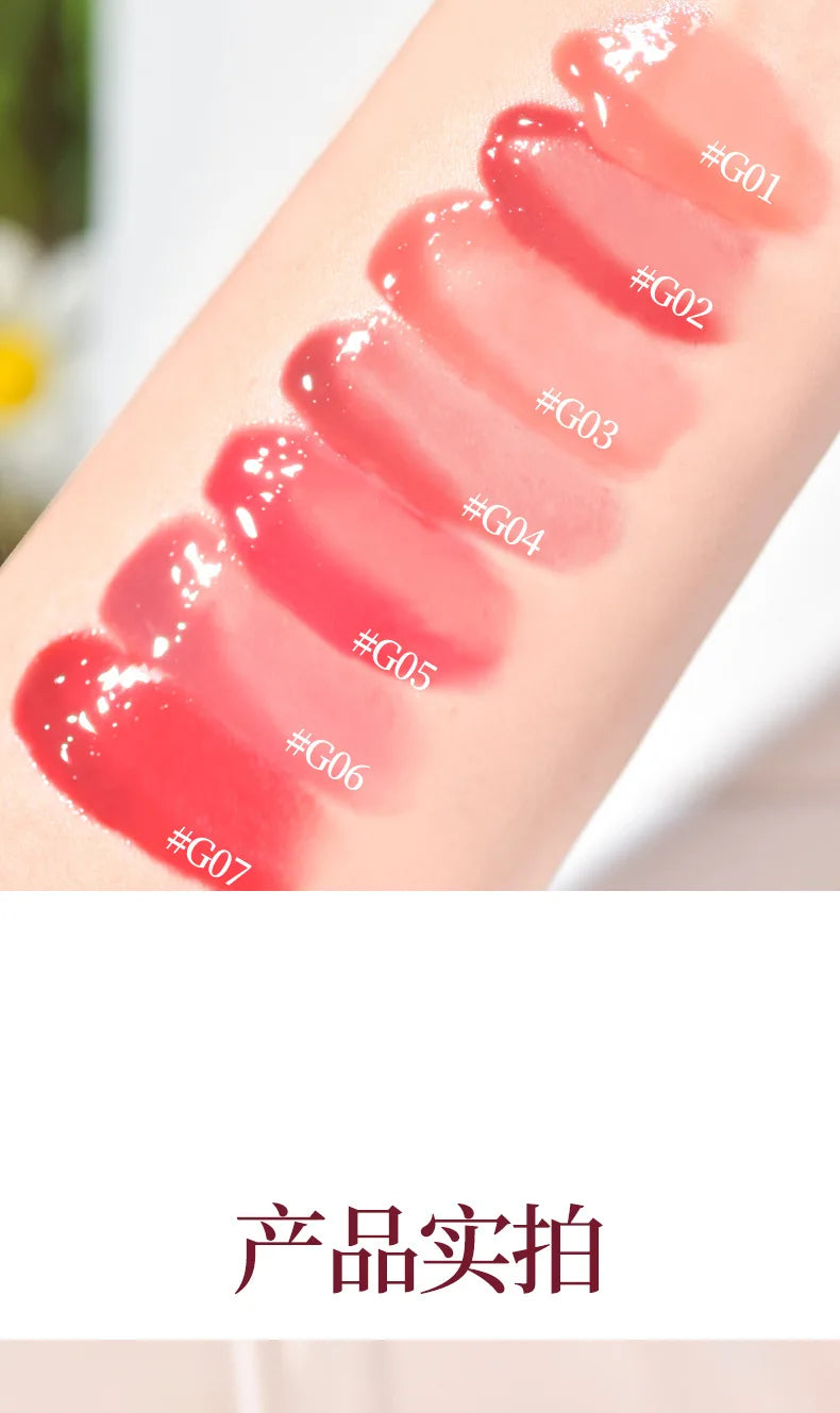 GOGOTALES Big Ice Bucket Lip Serum Lip Gloss Lip Glaze Moisturizing Hydrating Dead Skin Peeling Lip Mirror Lipsticks Cosmetics