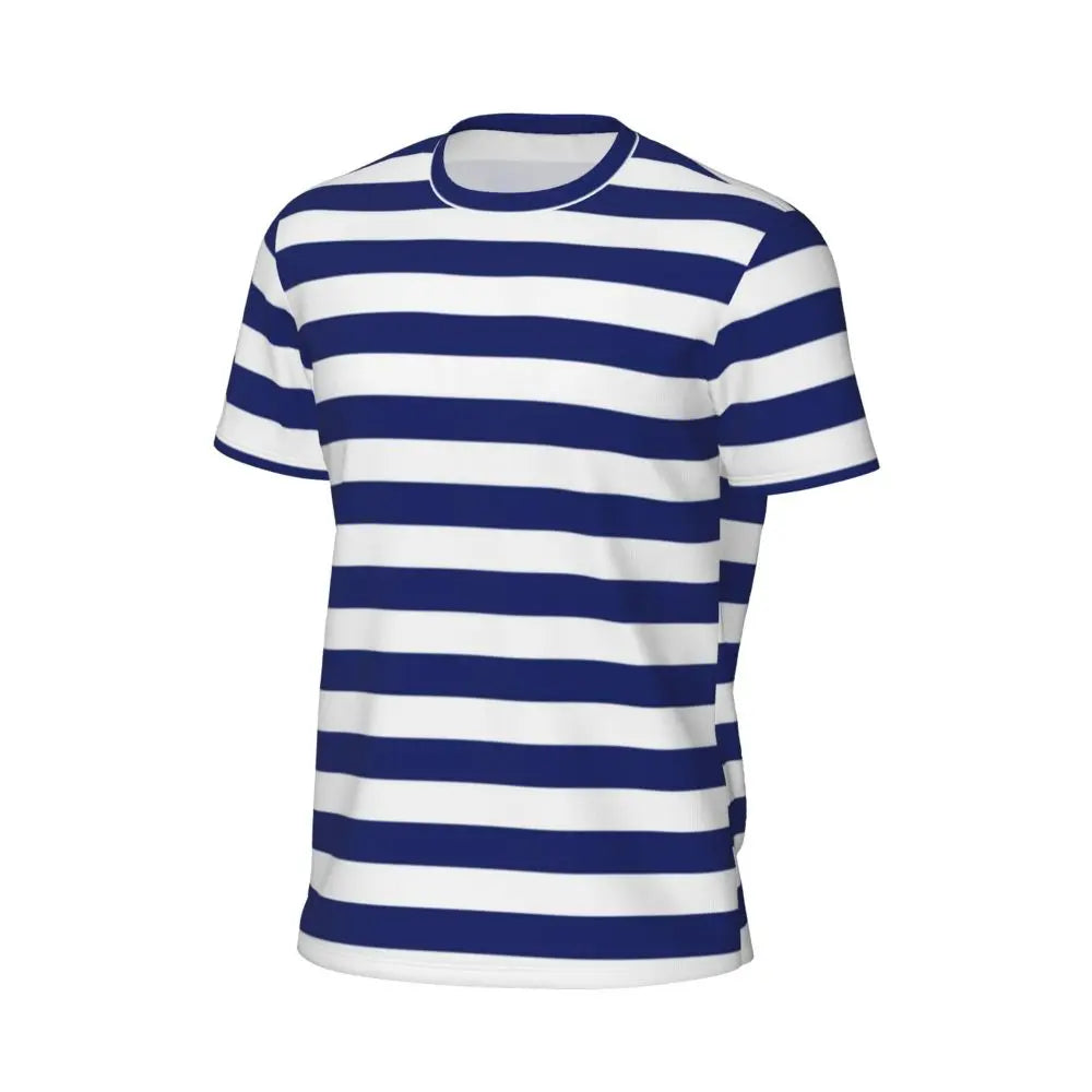 Stylish Mondrian Striped Men's Gym T-Shirt