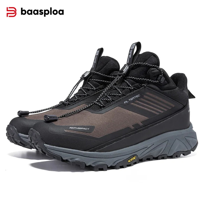 Giày Leo Núi Nam Chống Nước Ấm Áp Mùa Đông Baasploa