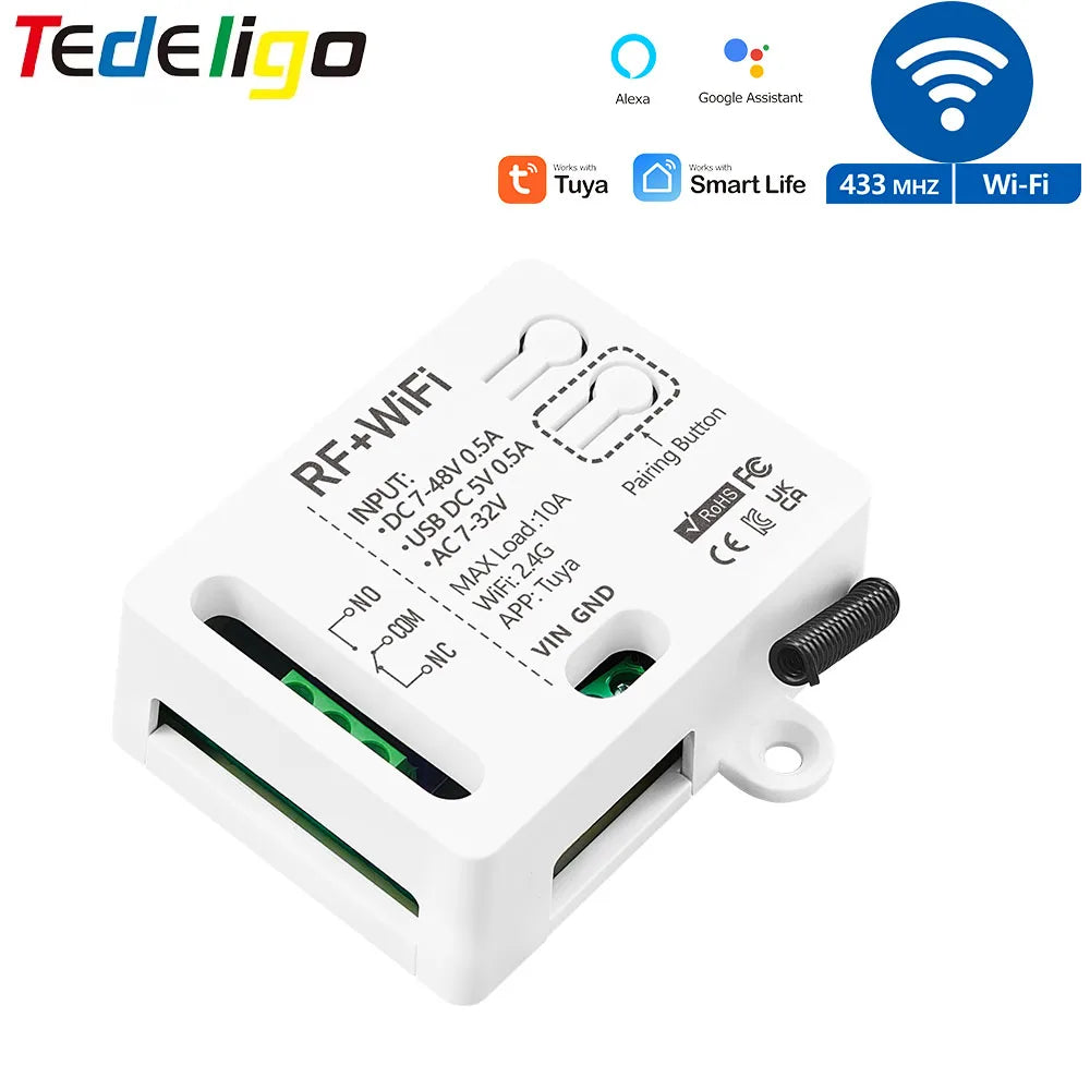 Tuya Smart Switch 5V-48V Remote Control 