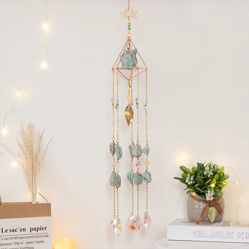 Rose Quartz Feng Shui Decorative Tower