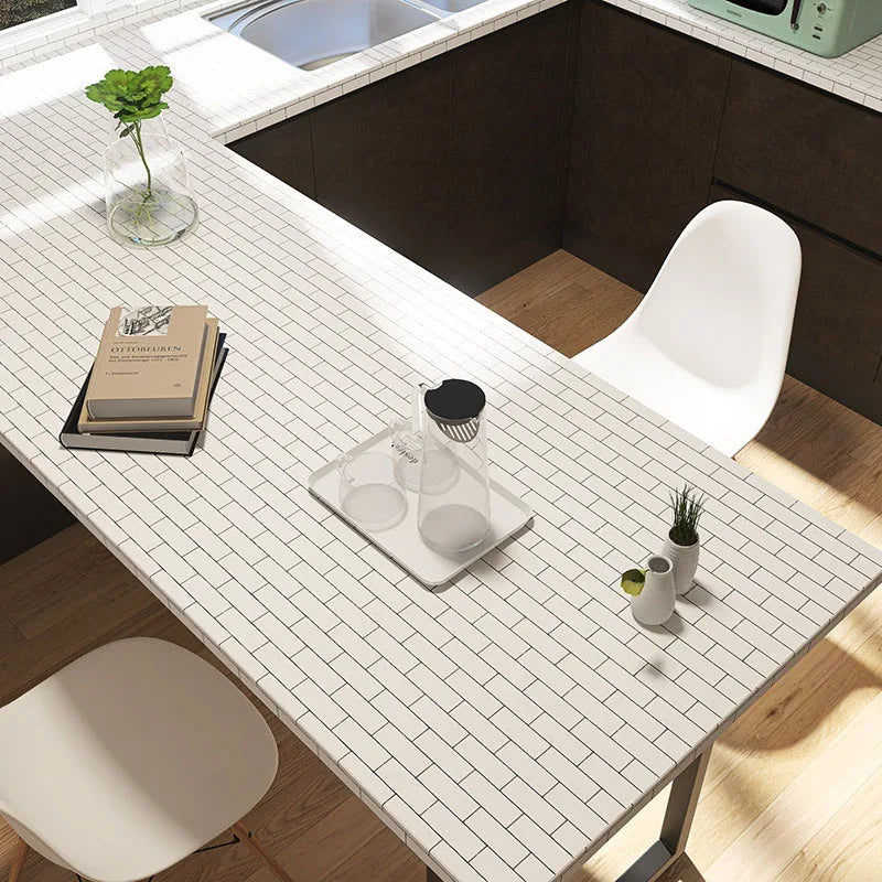 Giấy Dán Tường Gạch Trắng Chống Nước, Chịu Nhiệt 40cm