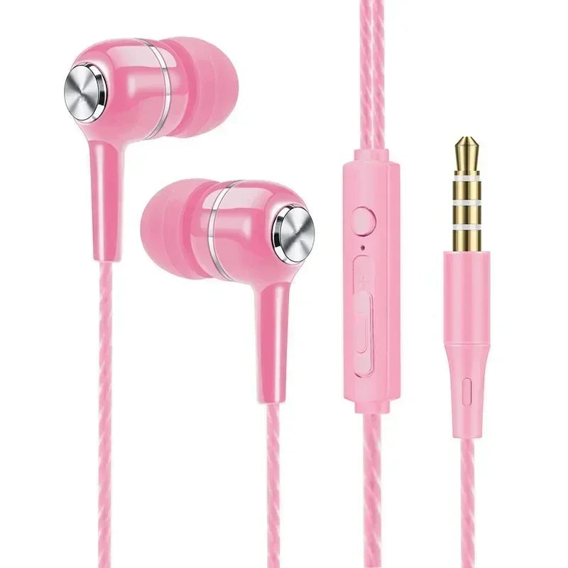 3.5mm Bass HiFi In-Ear Headphones with Mic for Phone