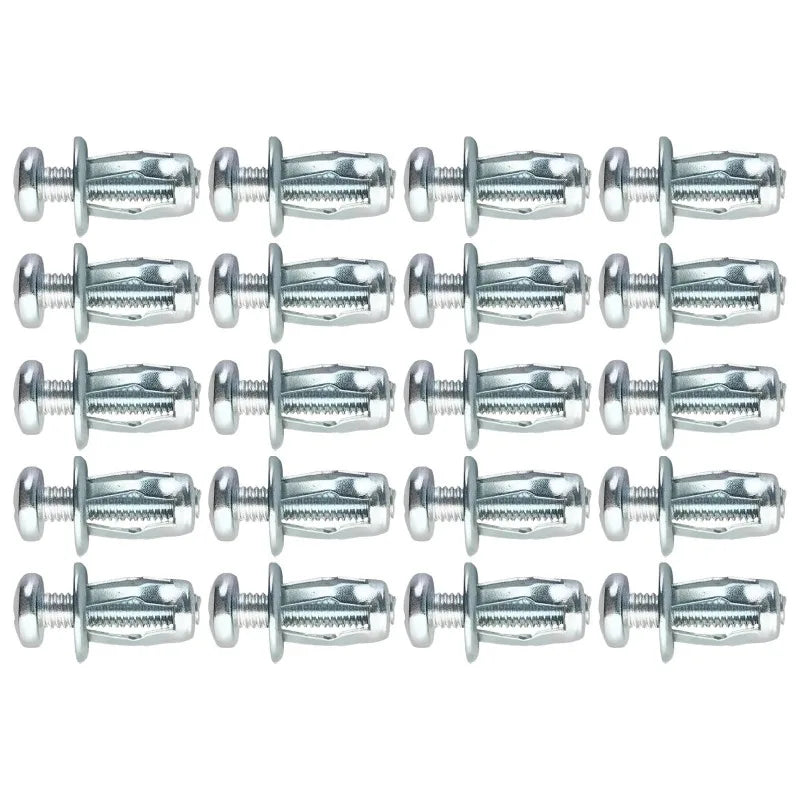 20pcs Jack Nuts Screw Petal Screw Anchors Petal Expansion Plugs for Curtain Expansion Clamp Petal Rivet Lock Jack Nut Bolt