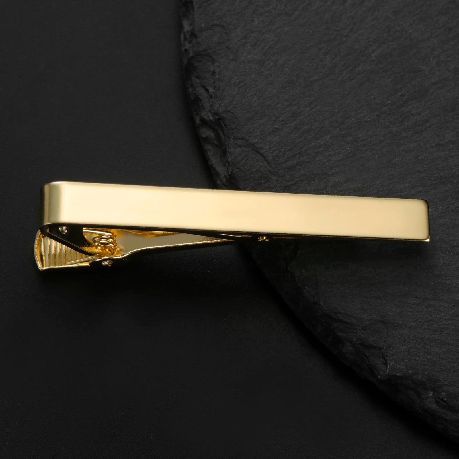 Kẹp Cà Vạt Nam Teamer Mạ Vàng Đen Thanh Lịch