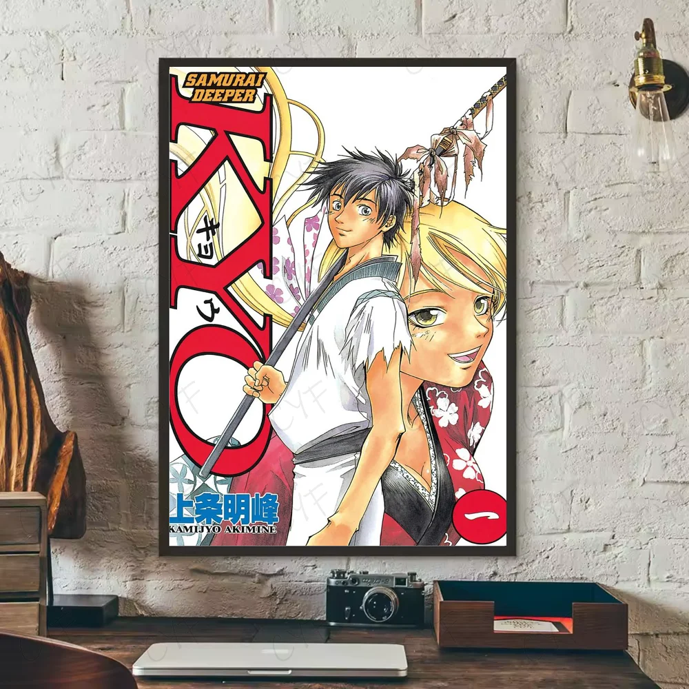 Samurai D-Deeper KYOS Comic Poster Wall Art Painting Sticker For Home Room Decoration Bedroom Decor Waterproof Posters