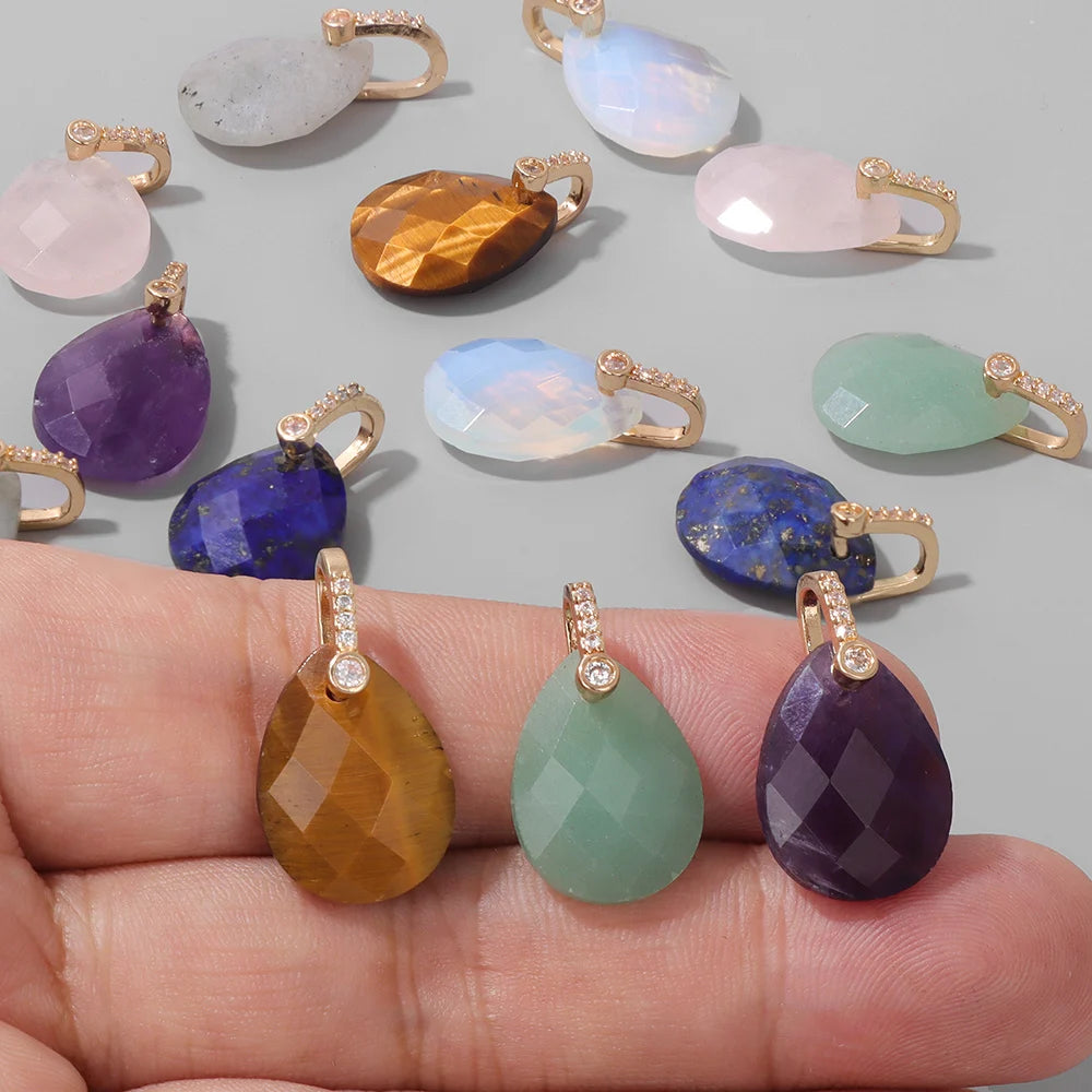 Natural Stone Pendants For Handmade Yoga Jewelry