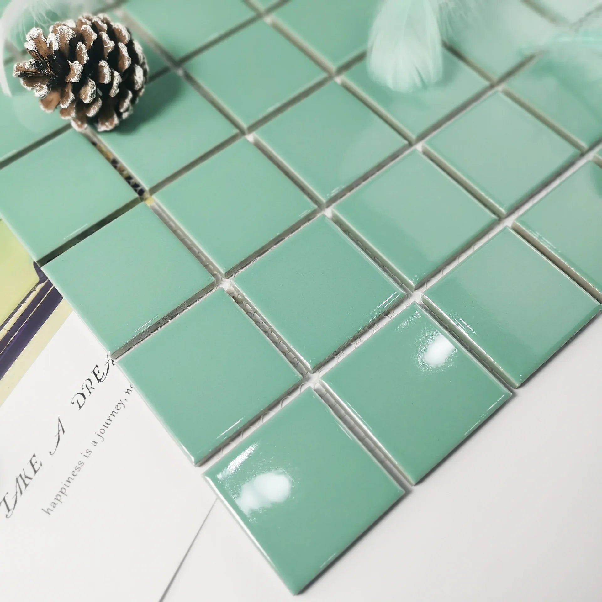 Gạch Mosaic Gốm Ốp Lát Hồ Bơi, Nhà Tắm, Bếp