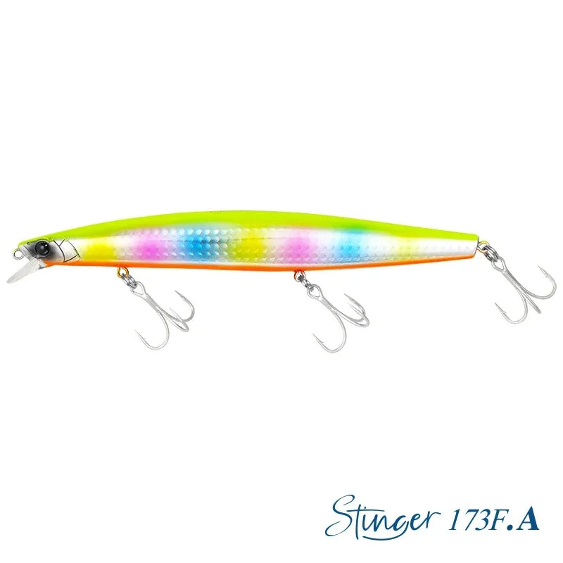 TSURINOYA Shore Fishing STINGER 173F Floating Minnow Silm Fishing Lure 173mm 37.5g Saltwater Hard Plastics Big Game Hard Bait