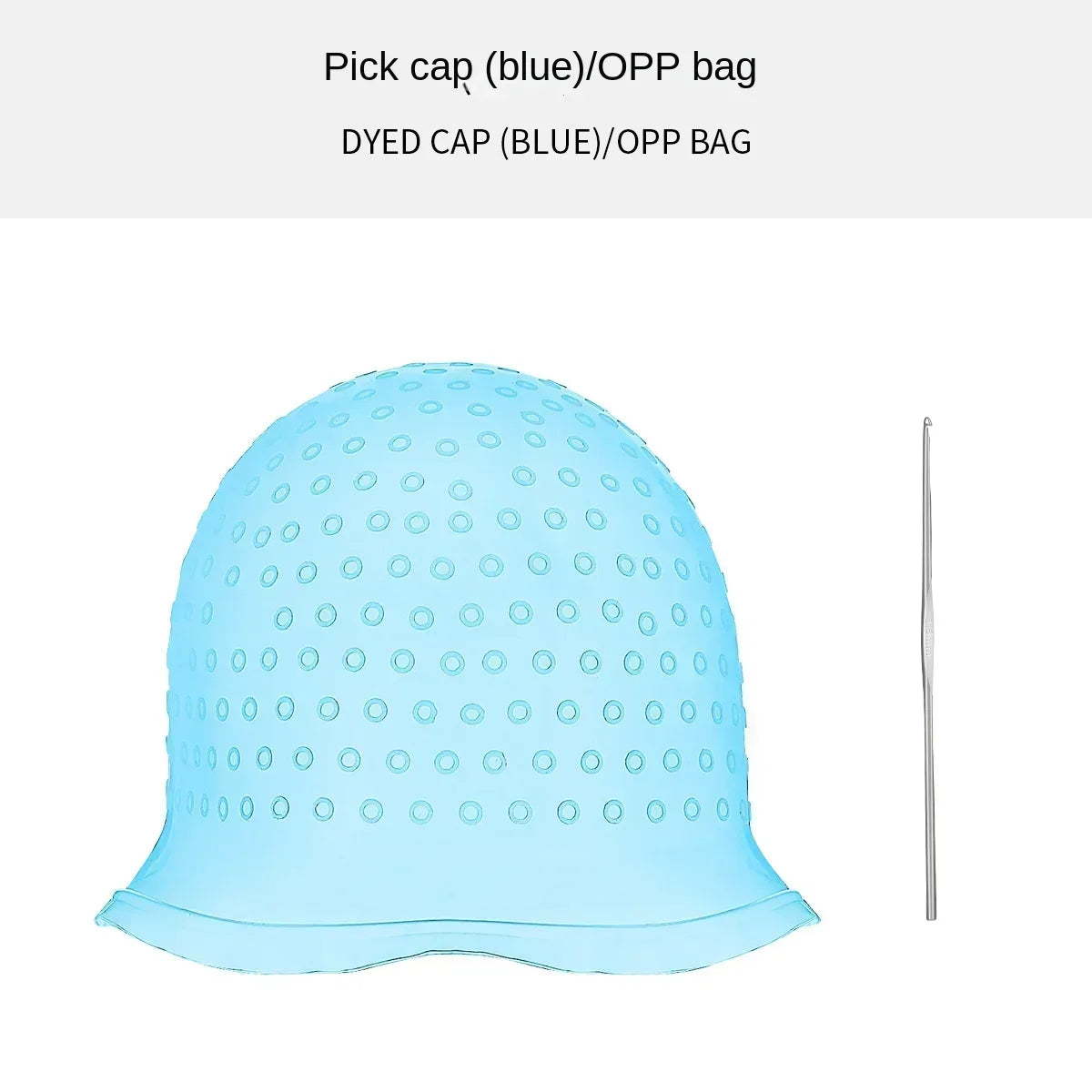 Mũ Nhuộm Tóc Silicone Tái Sử Dụng Kèm Kim Hỗ Trợ