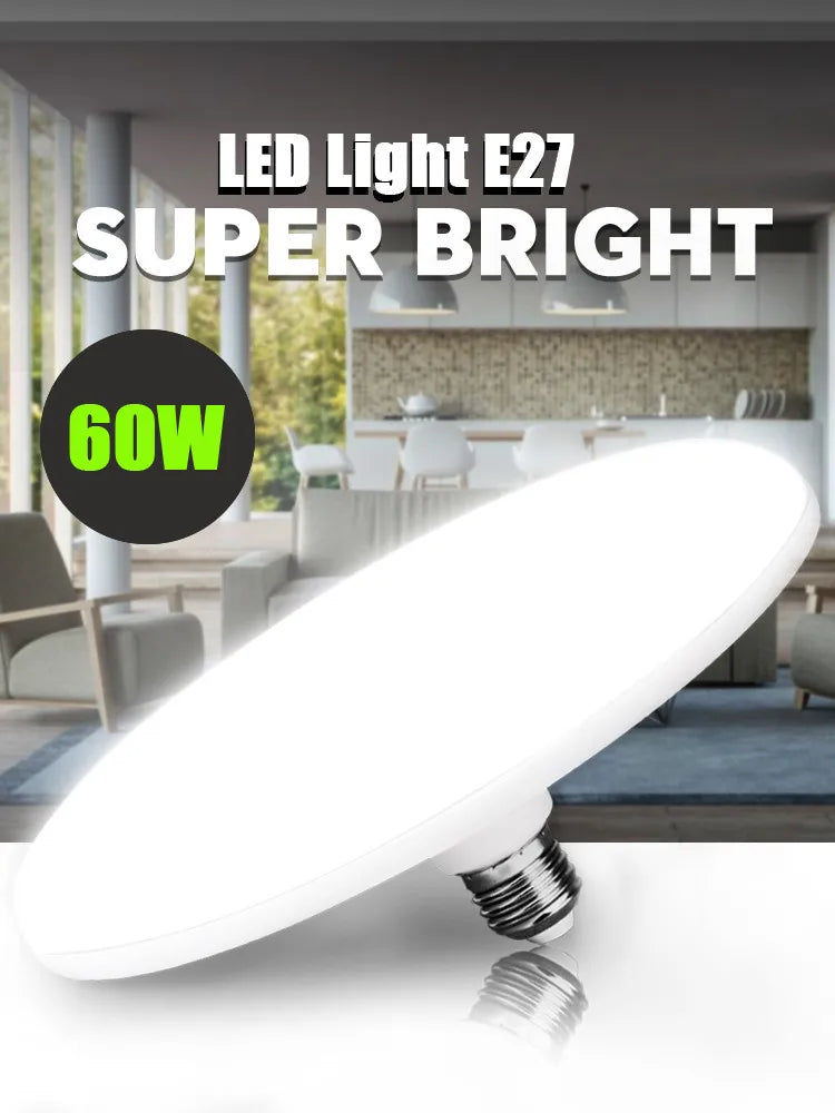 Super Bright Round LED Lamp E27 For Bedroom &amp; Kitchen