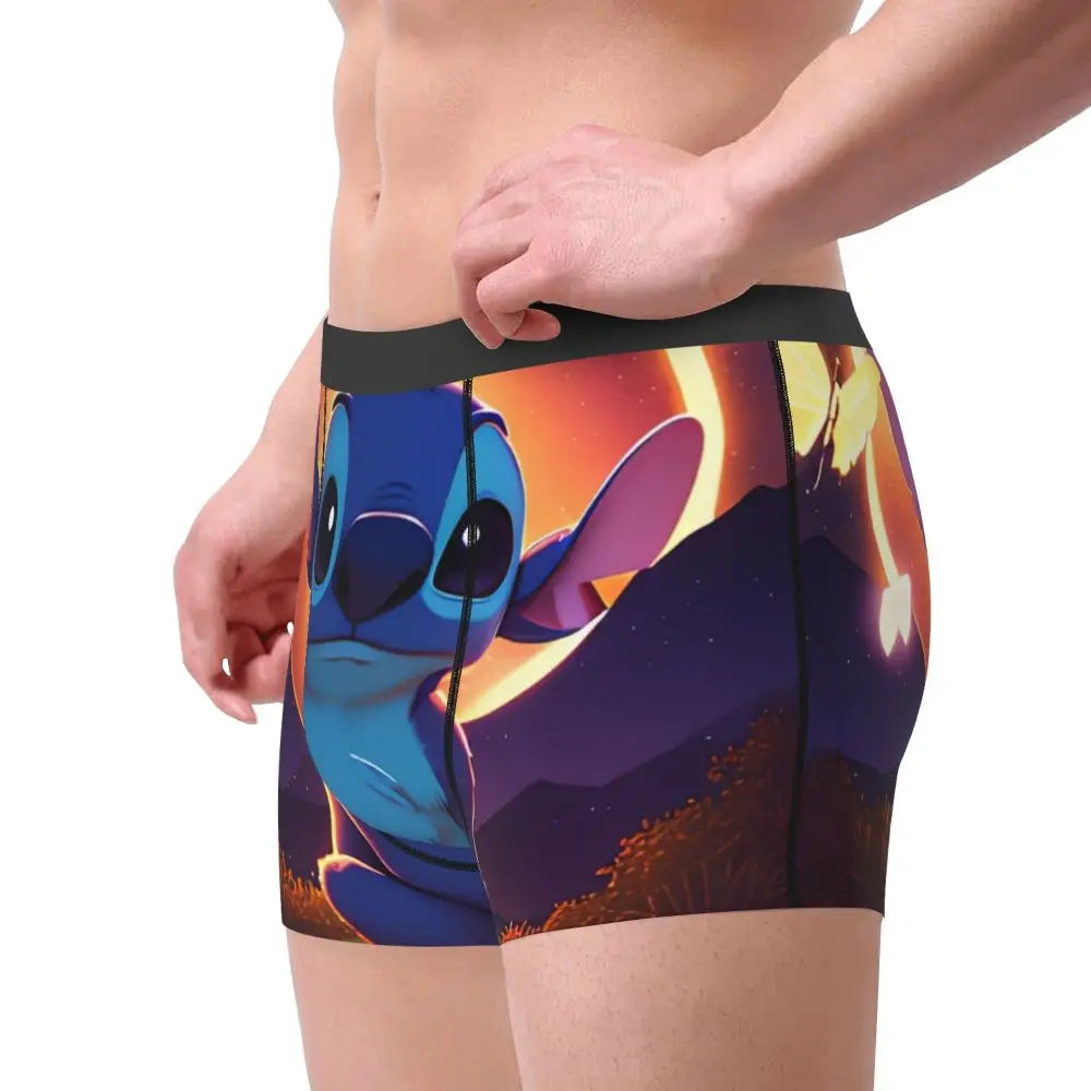 Quần Sịp Nam Lilo Stitch Thoải Mái Phong Cách Anime