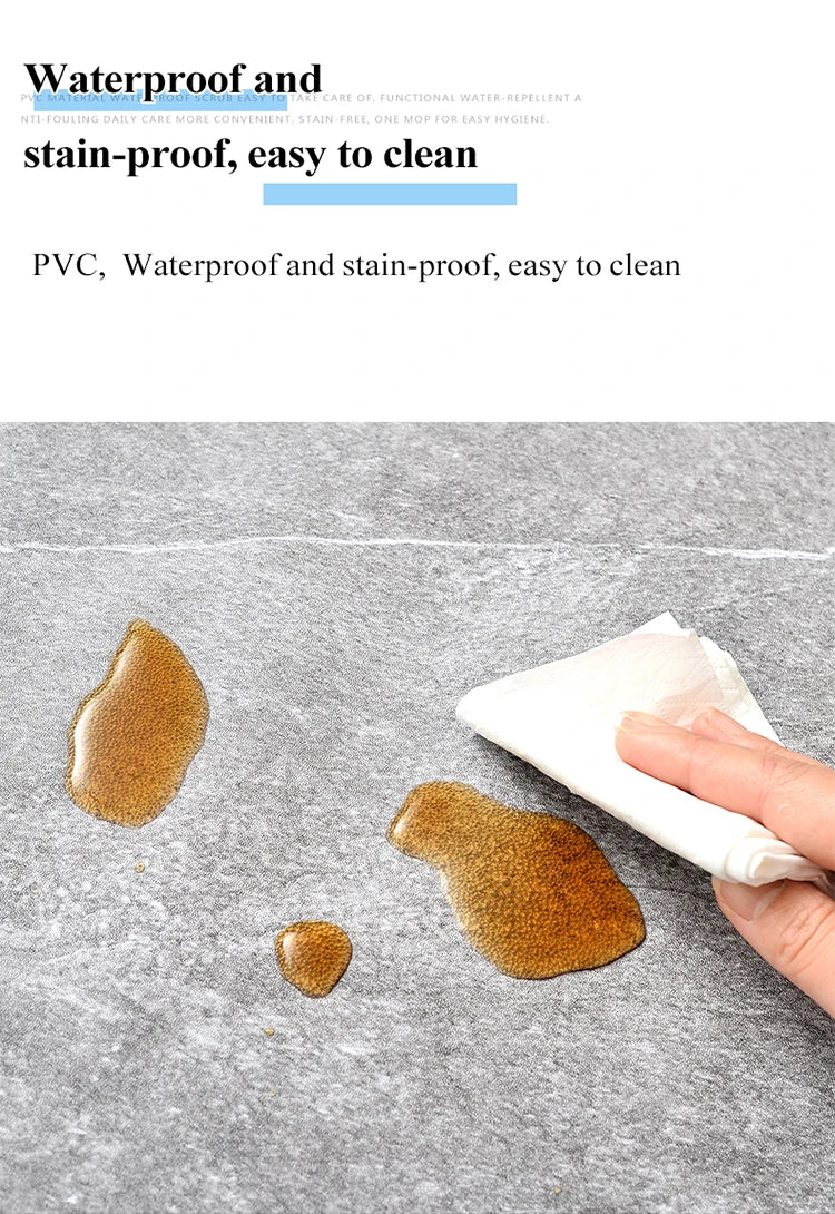40cm Thicken Floor Sticker PVC Self-adhesive Waterproof Ceramic Tile Wall Sticker Suitable for Bathroon Kitchen Floor Home Decor