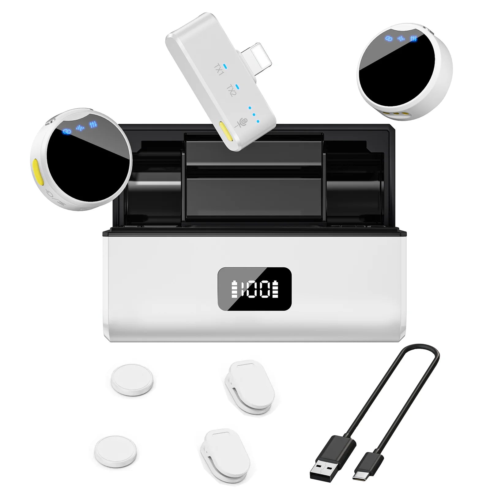 Professional Noise-Canceling Wireless Microphone for Recording &amp; Interviews