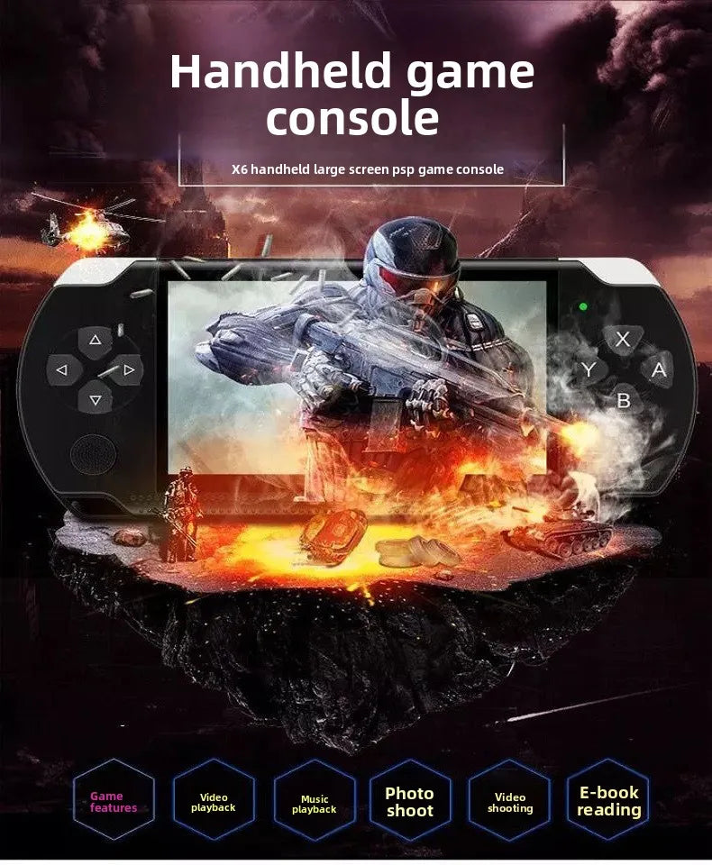 Máy chơi game X6 Pro - Màn 4.3, 8GB, Hỗ trợ GBA - Daisan Mart