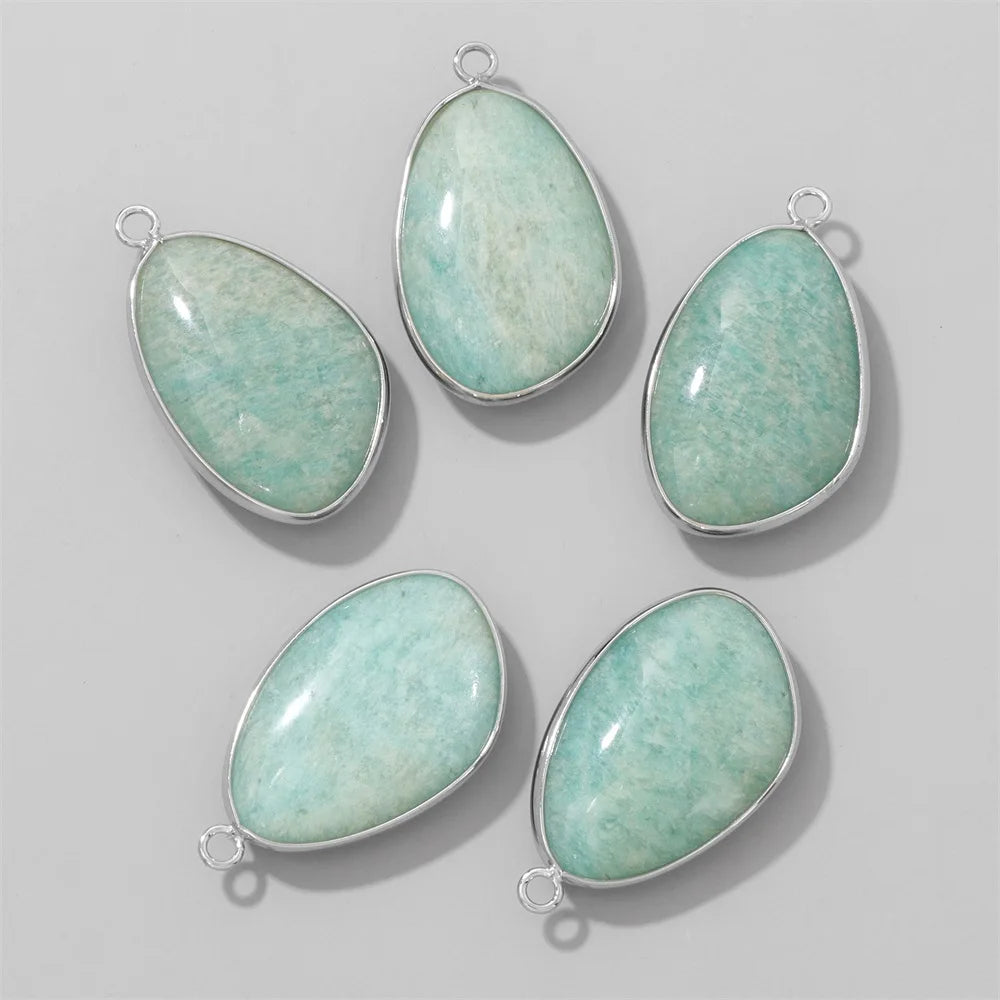 20x30mm Lapis Quartz Natural Stone Pendant DIY