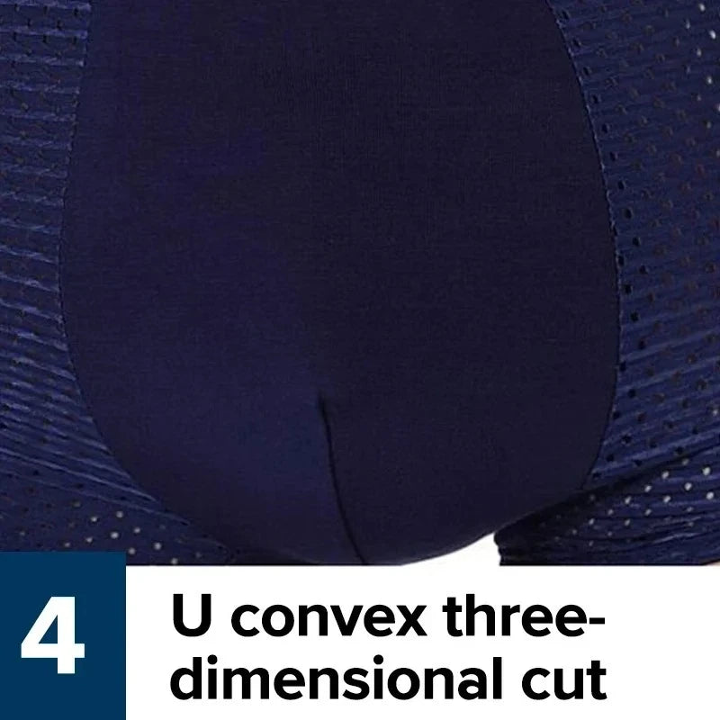 Men's Bamboo Boxer Shorts Breathable Deodorizing Super Soft