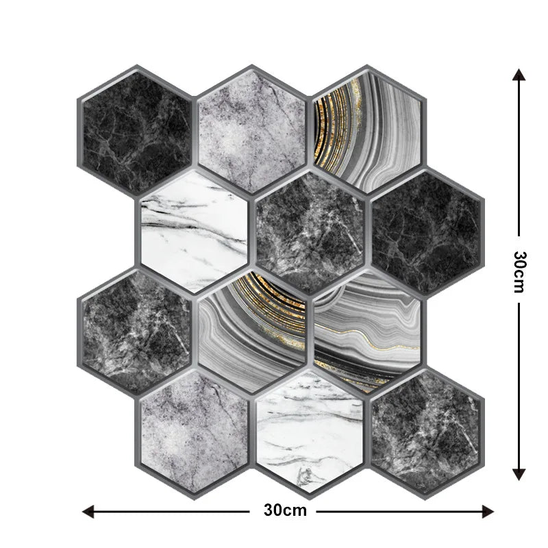 Gạch Dán Tường 3D Chống Nước Trang Trí Nhà Bếp & WC