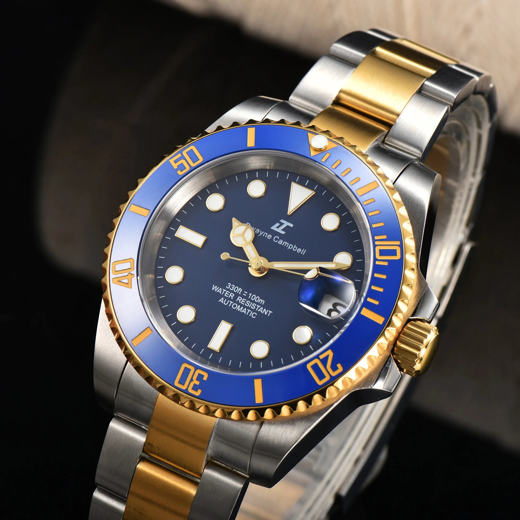 Đồng hồ cơ 40.5mm NH35, kính sapphire chống nước