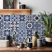 24pcs Retro Gray Kitchen Tile Sticker Wall Waterproof Self Adhesive Wallpaper PVC Furniture Cabinet Surface DIY Decorative Decal