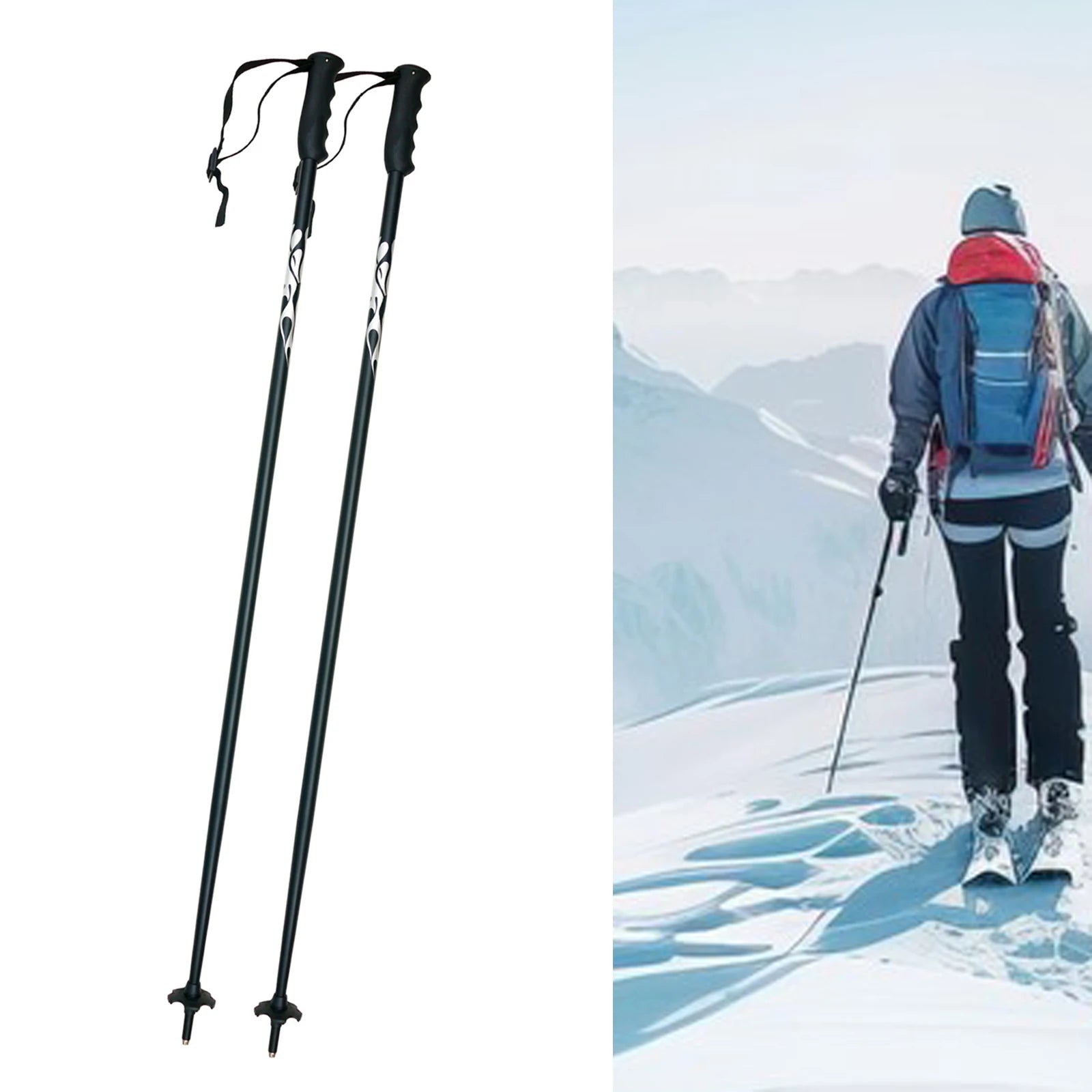 Aluminum Alloy Trekking Poles - Trekking &amp; Skiing
