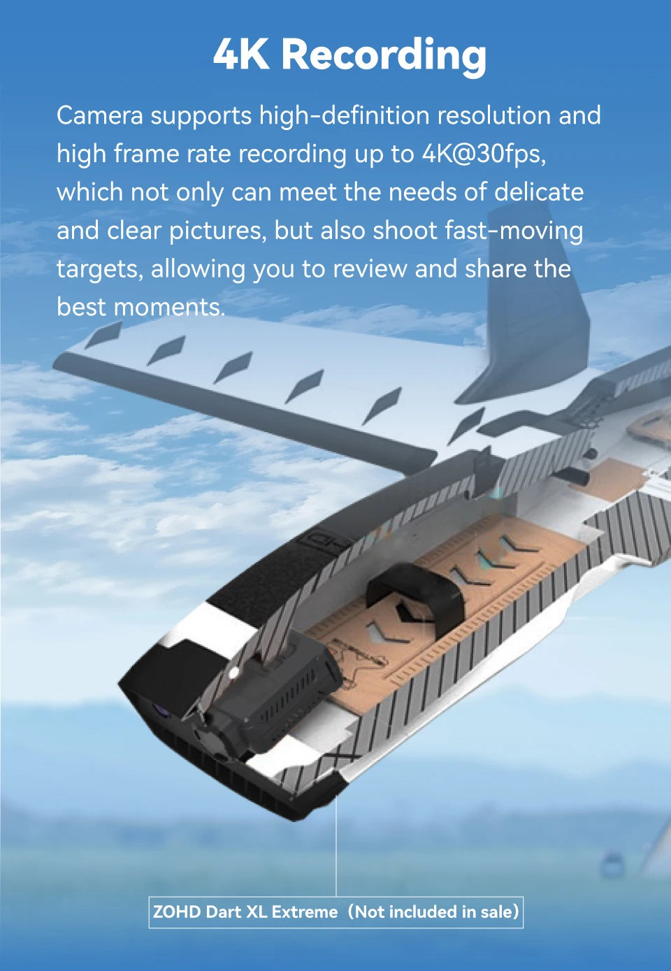 RunCam 6 4K FPV WiFi Camera, 12MP Sharp Recording