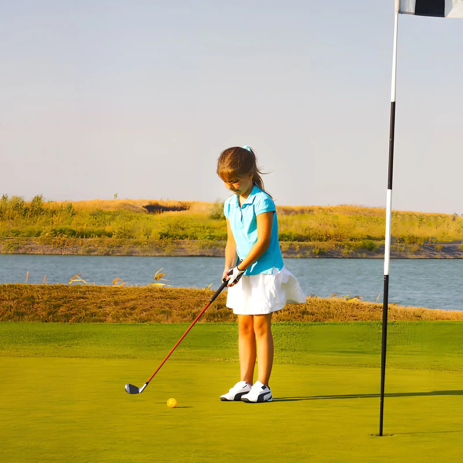 Set of 24 Yellow Plastic Golf Balls for Indoor Practice