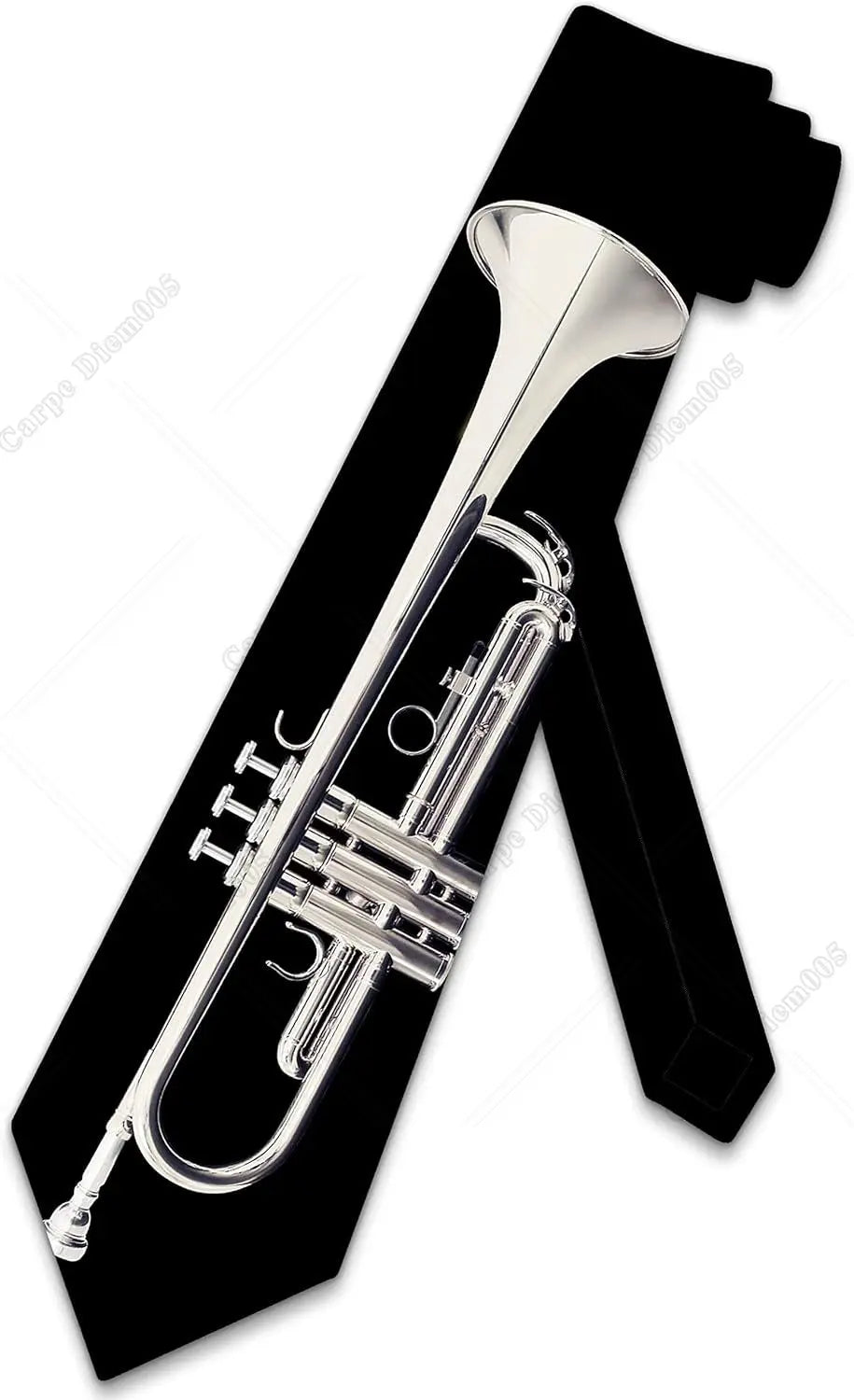 Jazz Tie - Bold Musical Instrument Pattern