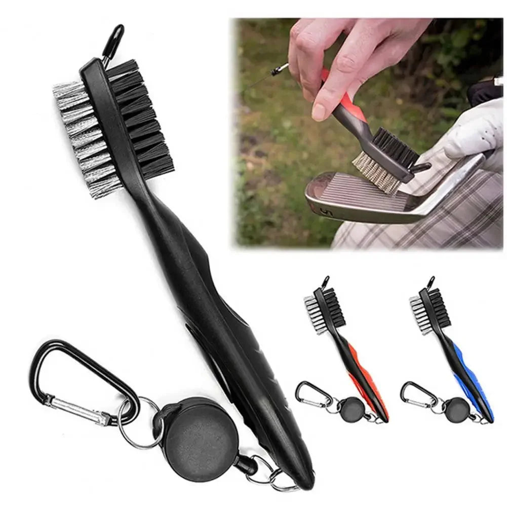 Convenient Multi-Function Dual-Head Golf Club Cleaning Brush