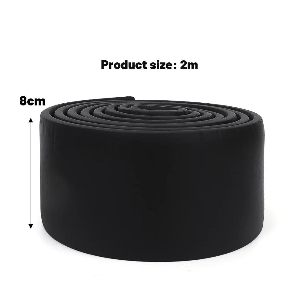 10-2M Waterproof Enclosure Self Adhesive Skirting Line 3D Wall Stickers Thickened Anti-collision Decoration Wall Corner Lines