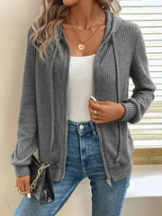 Women's Casual Striped Sports Jacket