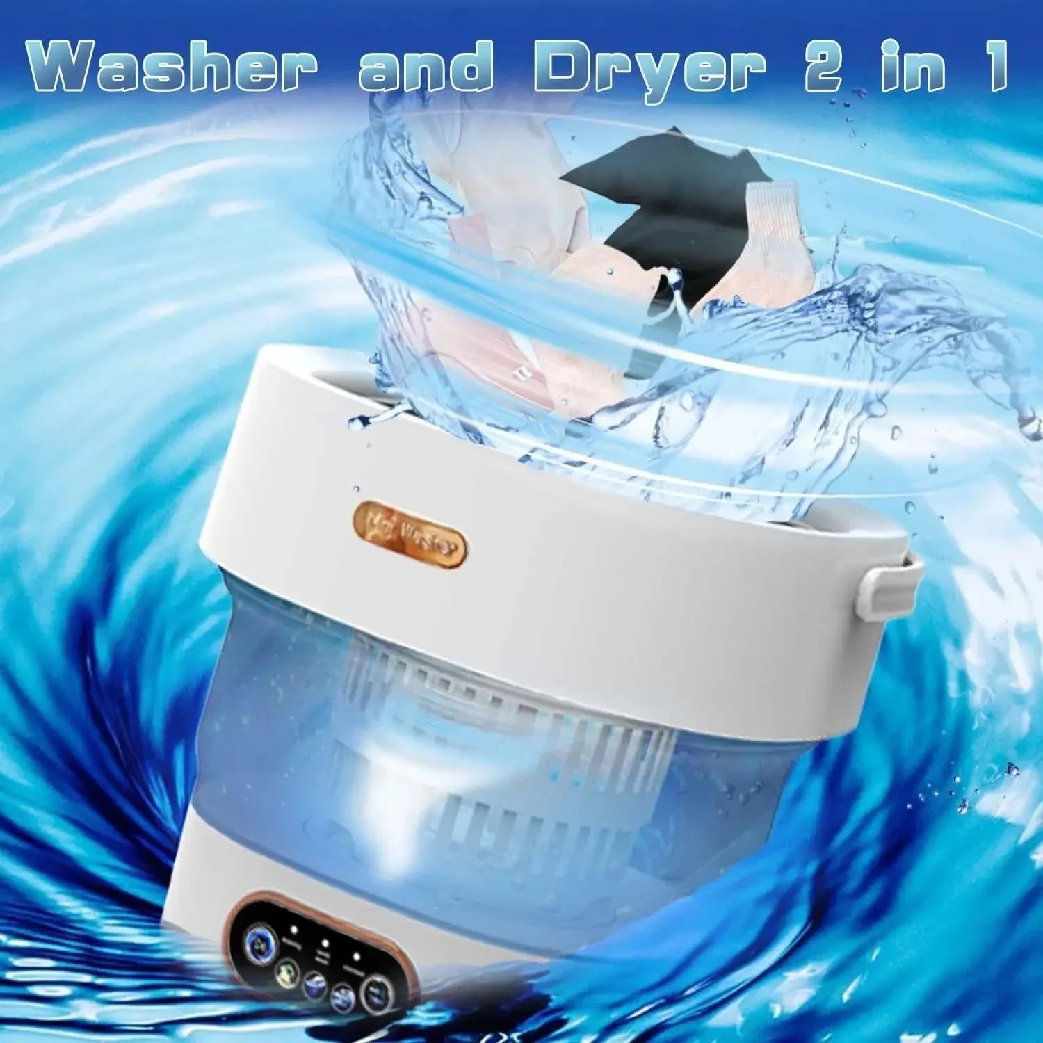 15L Mini Folding Washing Machine for Convenient Travel
