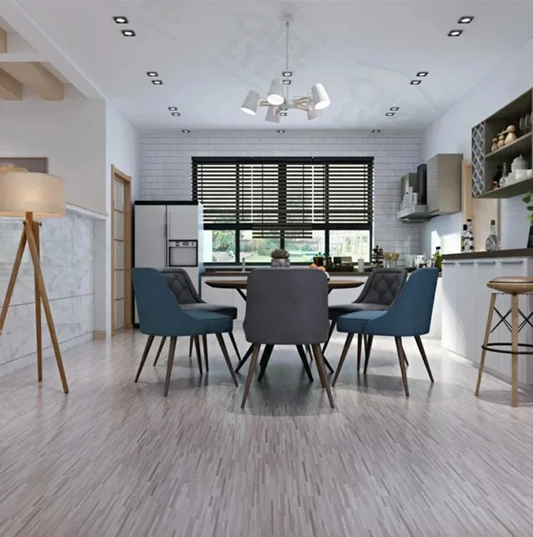 45x15cm Floor Sticker Wall Sticker Modern Self-adhesive Thick PVC Wood Grain Floor Sticker Living Room Bedroom Decoration