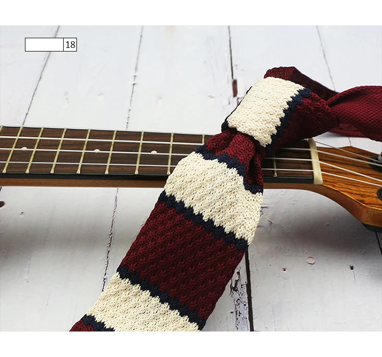 5.5公分條紋羊毛領帶，男士款，青春洋溢的韓式風格