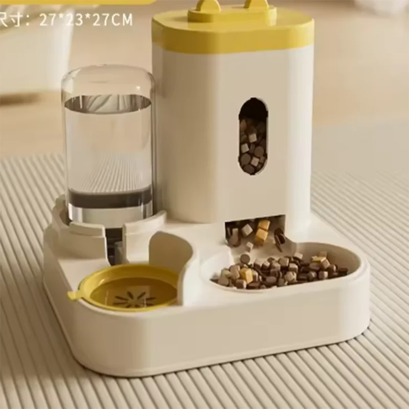 Automatic 2-in-1 Feeder Dog Food Bowl and Water Feeding Device Pet Large Food Dispenser Puppy Pet Kitten Bowl Accessories - Daisan Mart
