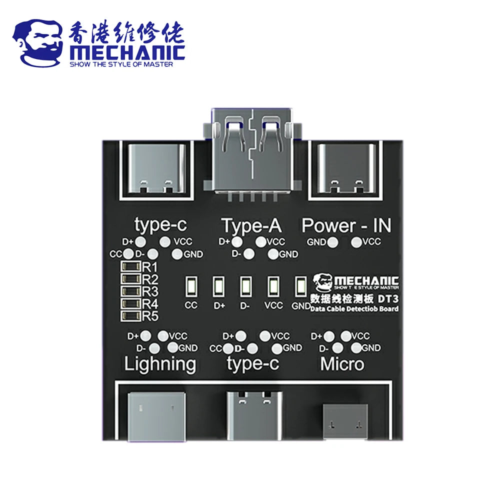 Bảng Test Cáp Đa Năng MECHANIC DT3 Cho iOS Android - Daisan Mart