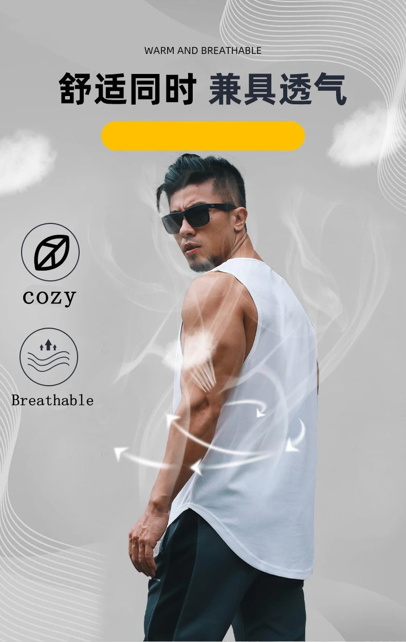 Áo Thun Nam Thể Thao Nhanh Khô Tập Gym Không Tay